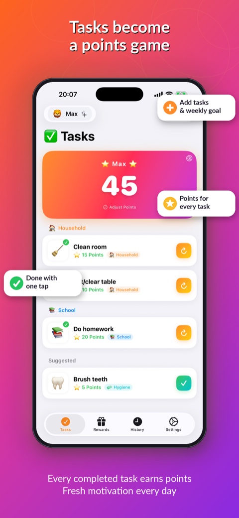Kudo Kouri screenshot: tasks view